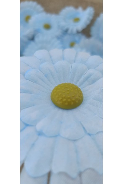 hobidaşım Açık Mavi Yapay Gerbera – 20’li Paket