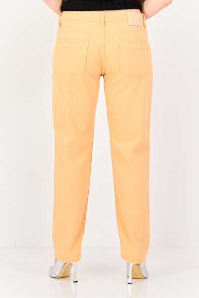 Reiko Women Regular Fit Solid Stretchable Jeans, Light Orange