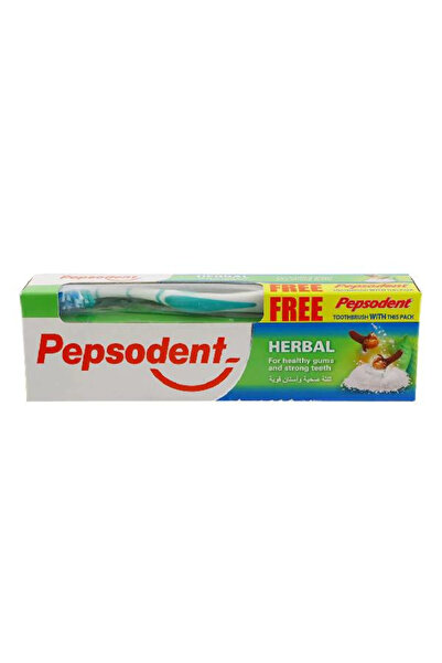 Pepsodent ببسودنت معجون الاسنان 150 جرام عشبي مع فرشاه اسنان مجانا