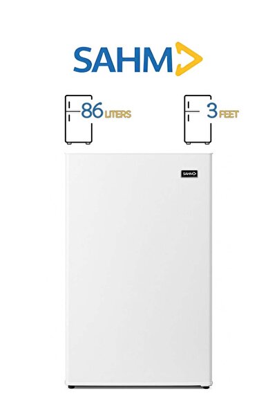 SAHM Single Door Refrigerator - 3ft - 86 Liters - White - SHM-135RDK