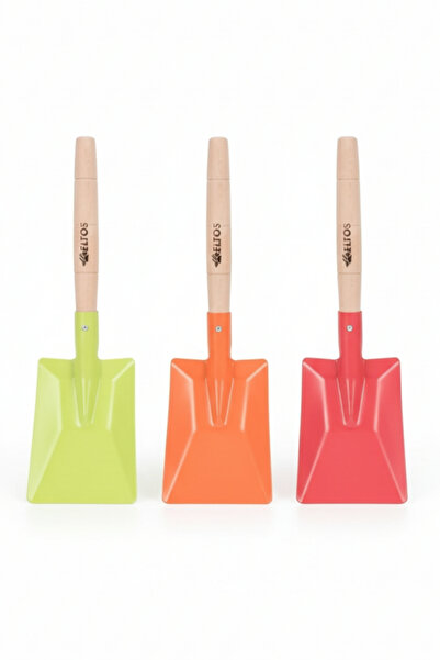 ELDİPA 35 cm Mini Bahçe Küreği – Ahşap Saplı Çok Amaçlı Renkli Bahçe Aleti