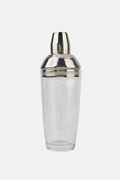 Bombay Cocktail Shaker With Stainless Steel Lid, Silver