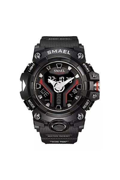 SMAEL - Wristwatch, analog and digital, shockproof, quartz mechanism, water-resistant, stopwatch, al