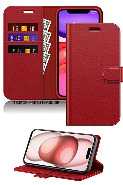Nezih Case Samsung Galaxy S25 Fe Uyumlu Standlı Cüzdanlı Kartlıklı Kapaklı De...
