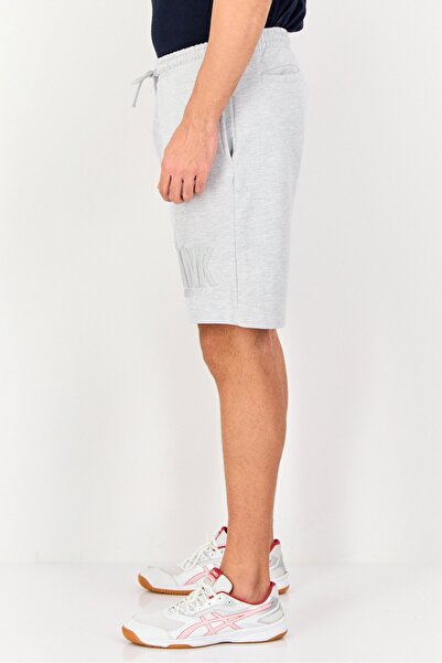BLANK ESSENTIALS Men Brand Logo Basic Shorts, Grey