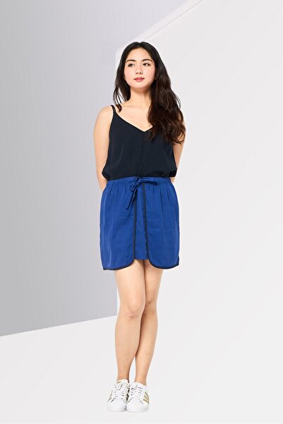Lacoste Women Textured Mini Skirts, Blue