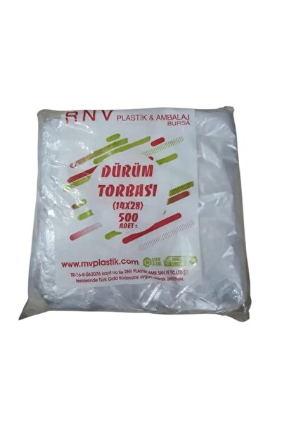 Öztürk ambalaj 14x28 cm Dürüm Poşeti 500'lü