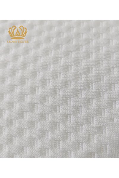 Crown Textile (قطعتين) وسادة بقماش مضلع وناعم بإحساس بارد ومنعش, بحشوة مايكروفايبر 1100 جرام