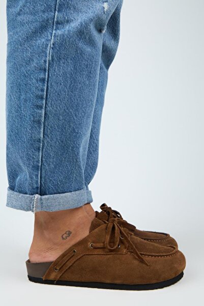 Manijero Karis Жіночі шкіряні шльопанці з шнурівкою Taba