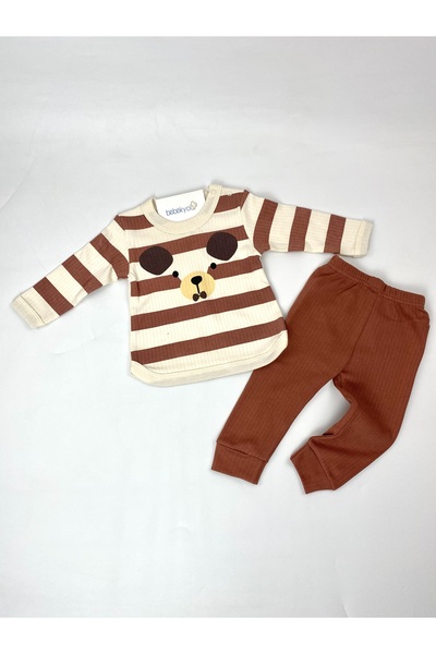 bebekyol Bear Printed Baby Set