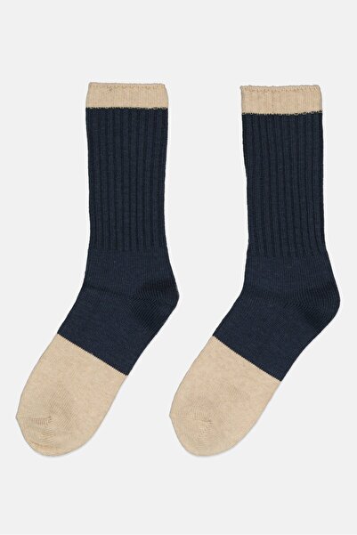 CELIO Men 1 Pair Two Tone Long Socks, Multicolor