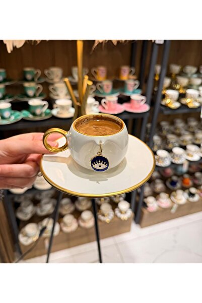 Onedekor 6'L Şans Yudumu Gold Coffee Cup