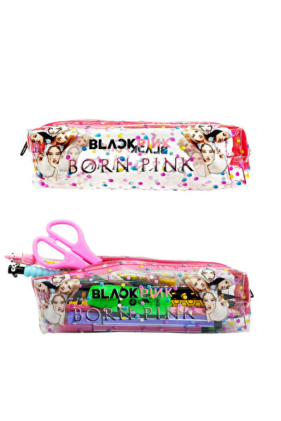 Limmy Διαφανής μολυβοθήκη Blackpink Born Pink Διαφανής θήκη για στυλό με σχέδιο