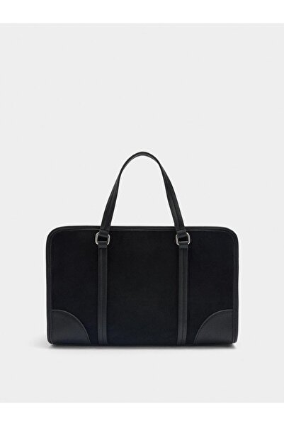 PARFOIS Deri Efektli Omuz Askılı Tote Çanta