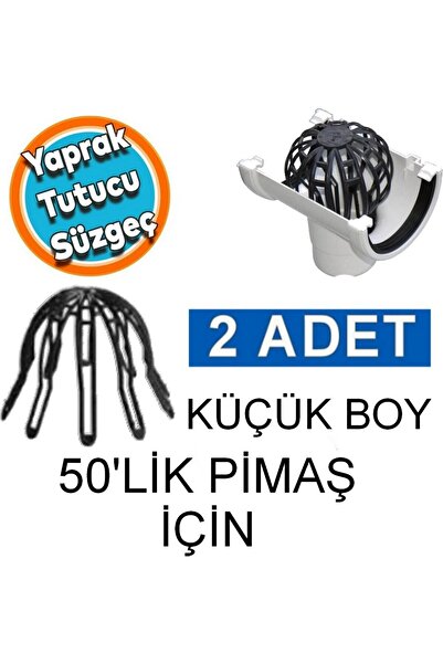 HerŞey Marketing Yaprak Tutucu Gider Pislik Tutucu 2 Adet 50 Lik Pimaş Boru I...