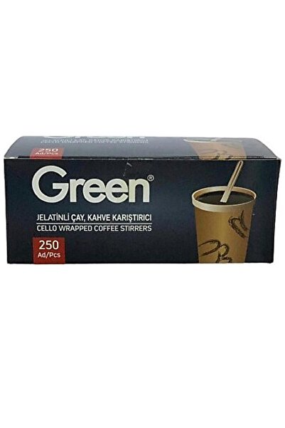 Green Jelatinli Tahta Karıştırıcı 250'li