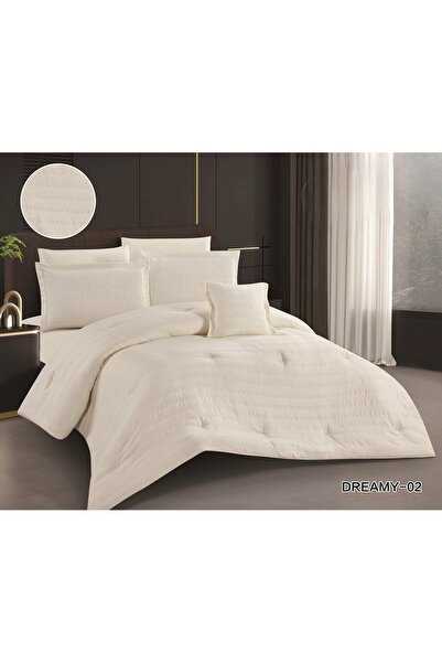 Roshen New Dreamy Microfiber Bedspread, High Quality, Embroidered, 5 Pieces, Comfort and Luxury at the Same Time, Size 230*170