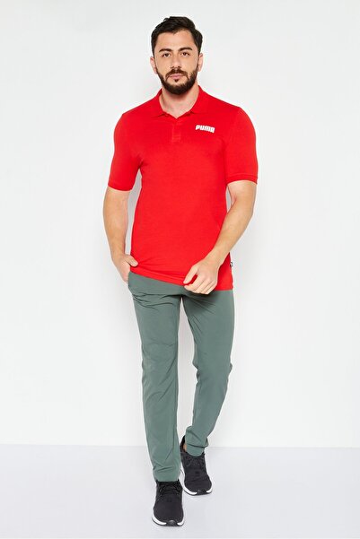 Puma Men Regular Fit Short Sleeve Outdoor Polo Shirt, Red