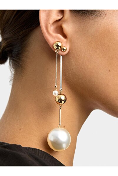 PARFOIS Asimetrik İnci Küpe Seti