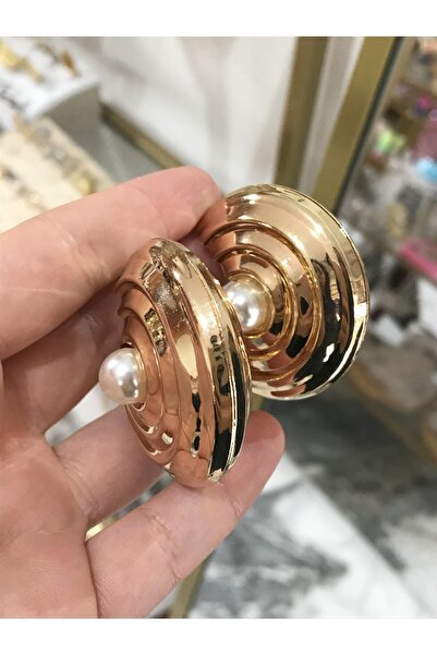 the ASEL İNCİ أقراط حلقية بتفاصيل اللؤلؤ