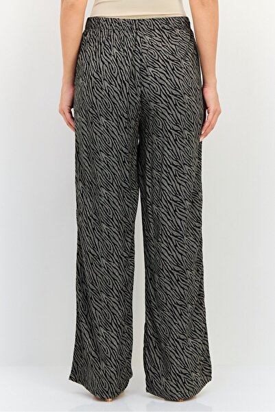 Brave Soul Women Regular Fit High Rise Allover Print Wide Leg Pants, Multicolor