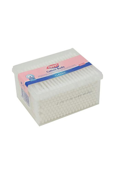 Tippys تبيس اعواد قطن 200 قطعة كلاسيك متعدد الاستخدام عبوه مربعه