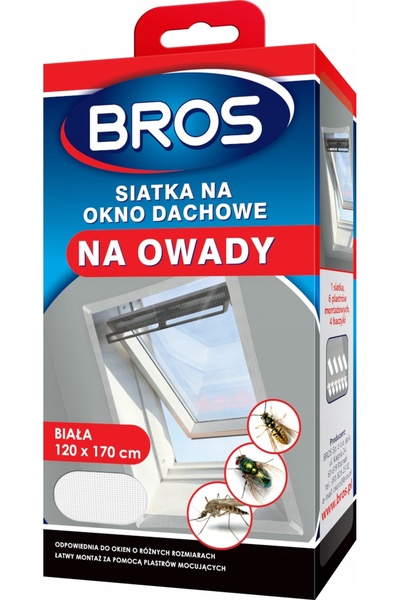 Other Plasa anti tantari pentru geam in acoperis Bros, 120 x 170 cm, alb