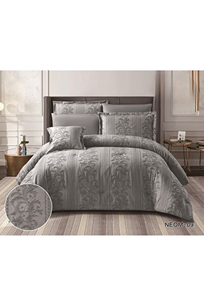 Roshen New Jacquard double bed sheet made of luxurious microfiber, 7 pieces, the epitome of elegance and quality, size 260*240