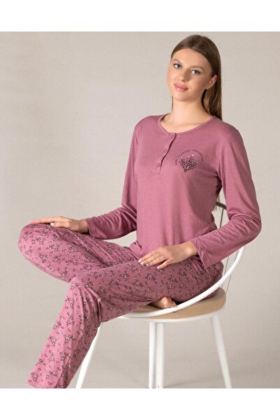 Alperi MEVSİMLİK UZUN KOL PİJAMA TAKIM VİSKON 790-29