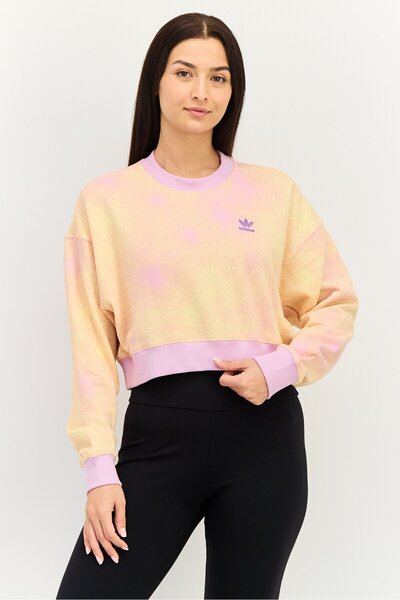 adidas Women Sportswear Fit Long Sleeve Outdoor Sweatshirts, Multicolor