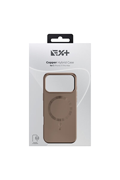 NEXT ONE NOA Hybrid Protective Case for iPhone 17 Pro Max, MagSafe, Copper Pink