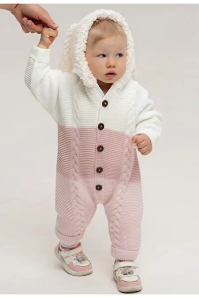 NURTOPU Baby Girl Romper Knitwear with Wool Inside Is Very Comfortable and Flexible Hoodie