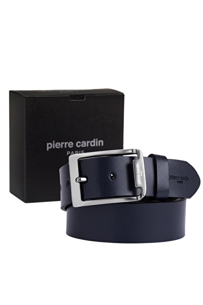 Pierre Cardin Чорний шкіряний ремінь для чоловіків (ширина 4 см) PCK04100U6Z