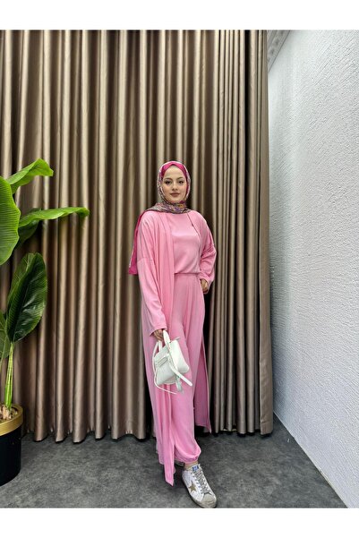 MEYSADESİGN Üçlü Sandy Takım Pembe