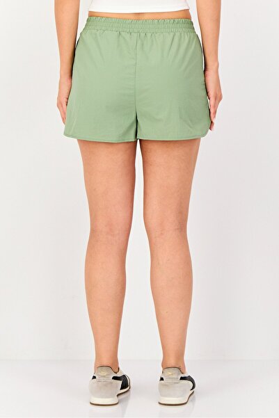 Forever 21 Women Regular Fit Plain Shorts, Sage Green