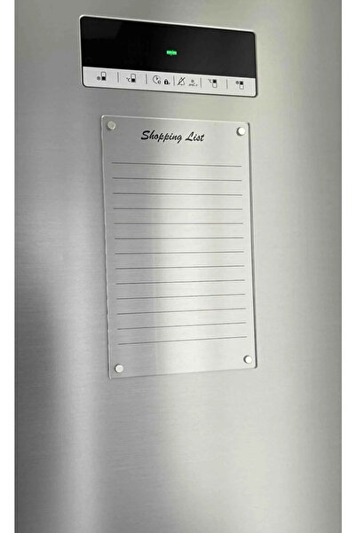 Hızlı Baskım Mıknatıslı Alışveriş Eksik Listesi 20x12 cm | Siyah UV Baskılı 3...