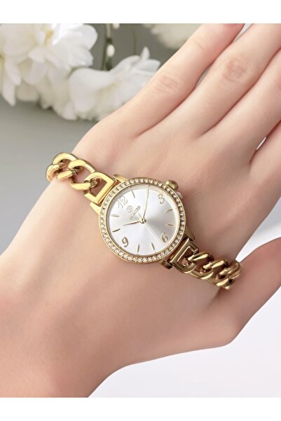 Homies Çelik Kordon Burma Kadın Kol Saati, Hediyelik Kutusu ve Bileklik