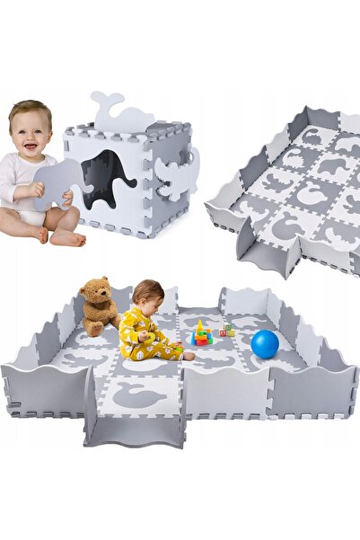 Other COVORĂ EDUCAȚIONALĂ MARE GROASĂ, PUZZLE DIN SPUMĂ, ȚARC PLIABIL XXL, 140 x 140 cm