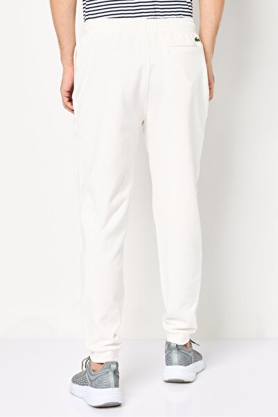 Lacoste Men Tapered Fit Brand Logo Jogger Pants, White