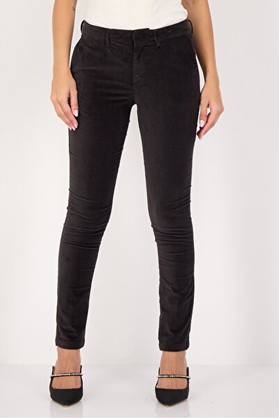 Reiko Women Regular Fit Solid Straight Leg Pants, Black