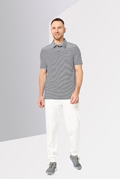 Lacoste Men Tapered Fit Brand Logo Jogger Pants, White