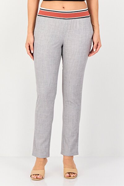 Reiko Women Street Fit Heather Straight Leg Pants, Light Grey