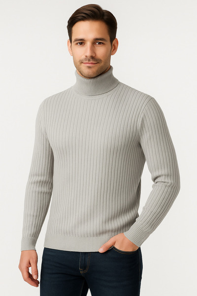 ModaPlaza Men's Turtleneck Sweater 720