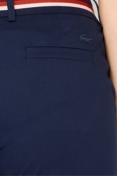 Lacoste Women Regular Fit Solid Chino Pants, Navy