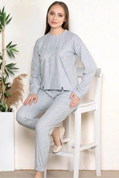 FLZ Women's Long Sleeve Winter Pajama Set Dowry 09-126