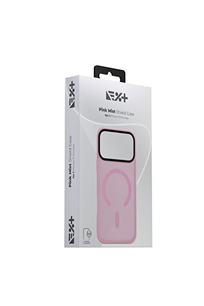 NEXT ONE Husă de protecție NOA Mist Shield cu MagSafe pentru iPhone 17 Pro Max, roz