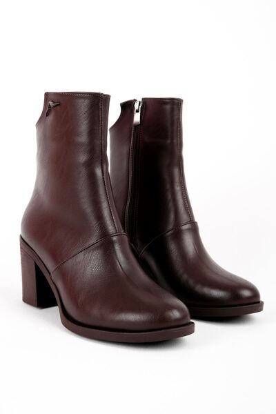 MY DERİ Anemy Жіночі черевики на підборах із застібкою-блискавкою 4209