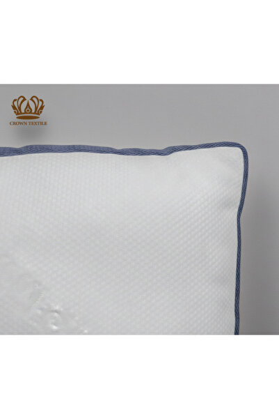 Crown Textile (2 pieces) Soft ribbed fabric pillow with a cool and refreshing feel, with 1100g microfiber filling