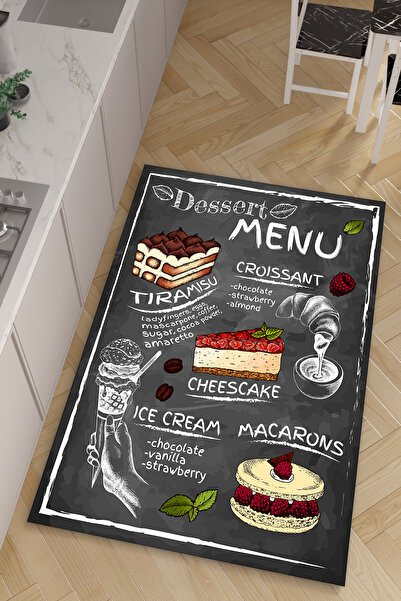 HalıOnline Dijital Baskılı Makinede Yıkanabilir Antialerjik Kaymaz Leke Tutma...