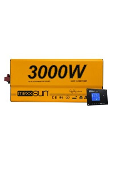 MEXXSUN Mexxsunn 12 Volt 3000 Watt 3 kW UPS Tam Sinüs İnverter İnvertör - Kar...